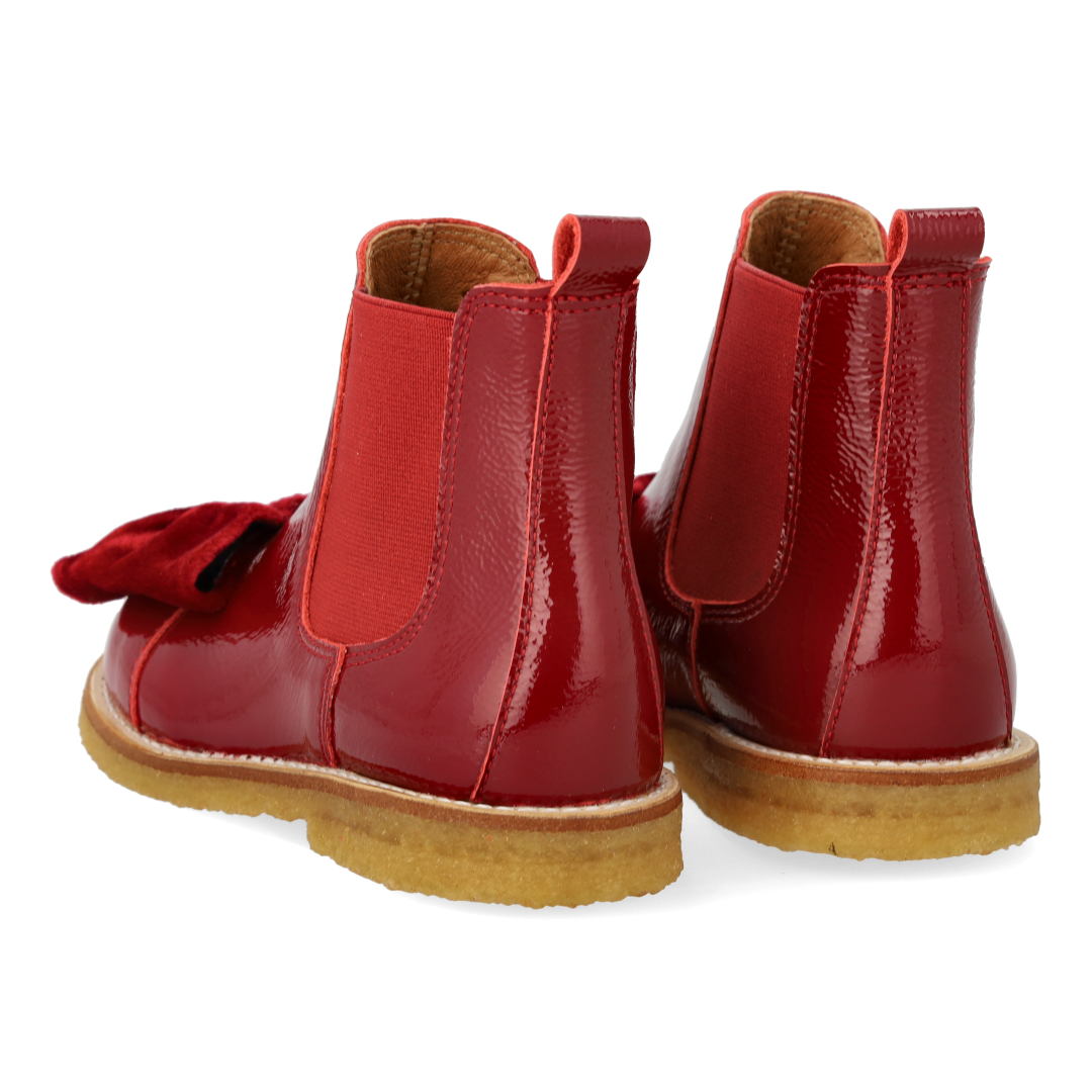 Chelsea-Stiefel mit Velours-Schleife
