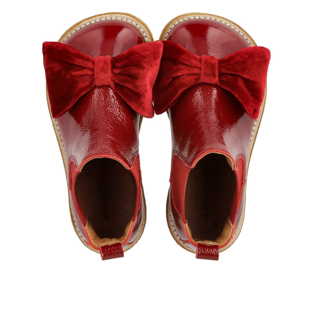 Chelsea-Stiefel mit Velours-Schleife