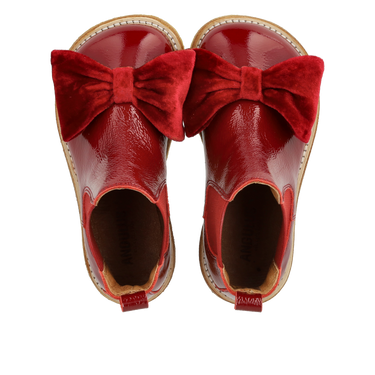 Chelsea-Stiefel mit Veloursschleife