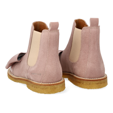 Chelsea-Stiefel mit Lachsknoten und Schleife