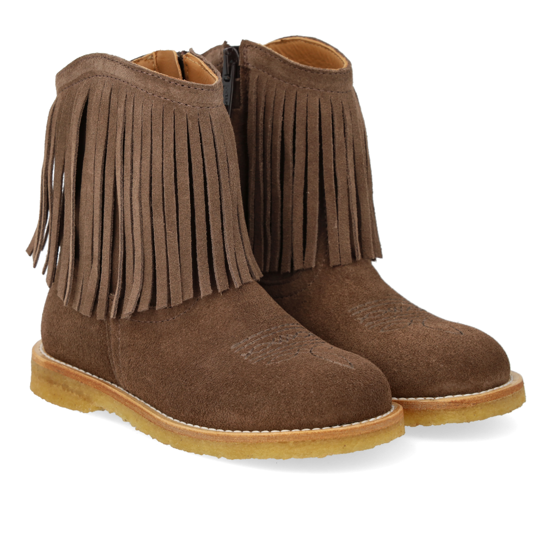Cowboystiefel mit Fransen und Stickerei