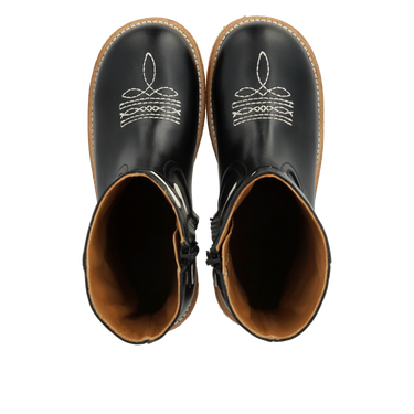 Cowboystiefel mit aufgestickten Herzen