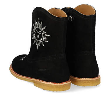 Cowboystiefel mit Sonnen- und Mondstickerei