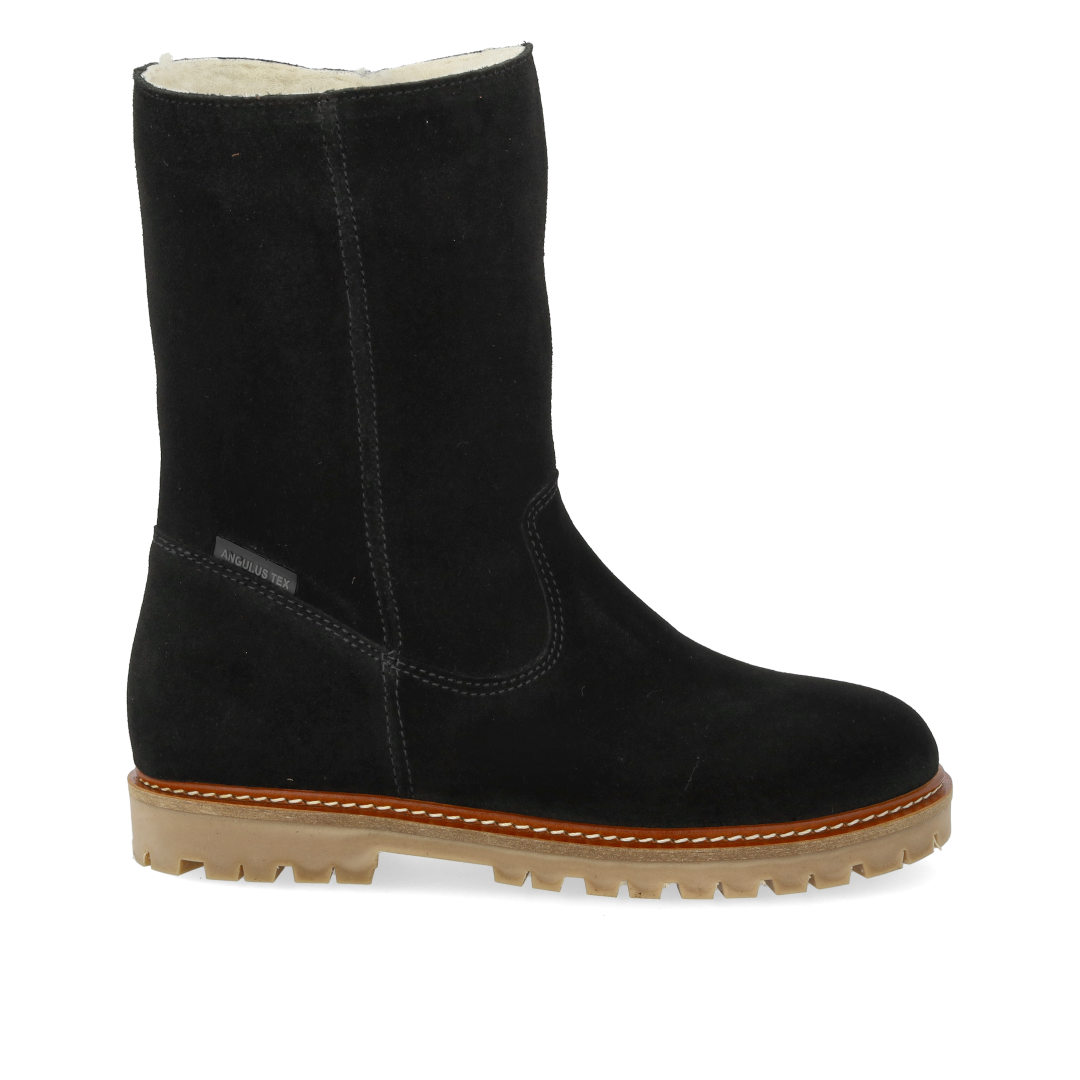 Klassischer mittelhoher TEX-Stiefel aus Wildleder