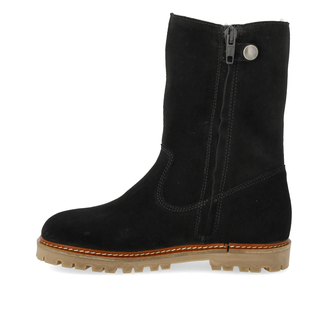 Klassischer mittelhoher TEX-Stiefel aus Wildleder