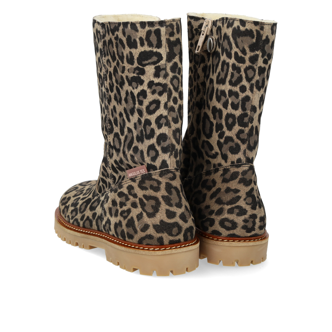 Klassischer mittelhoher TEX-Stiefel aus Wildleder