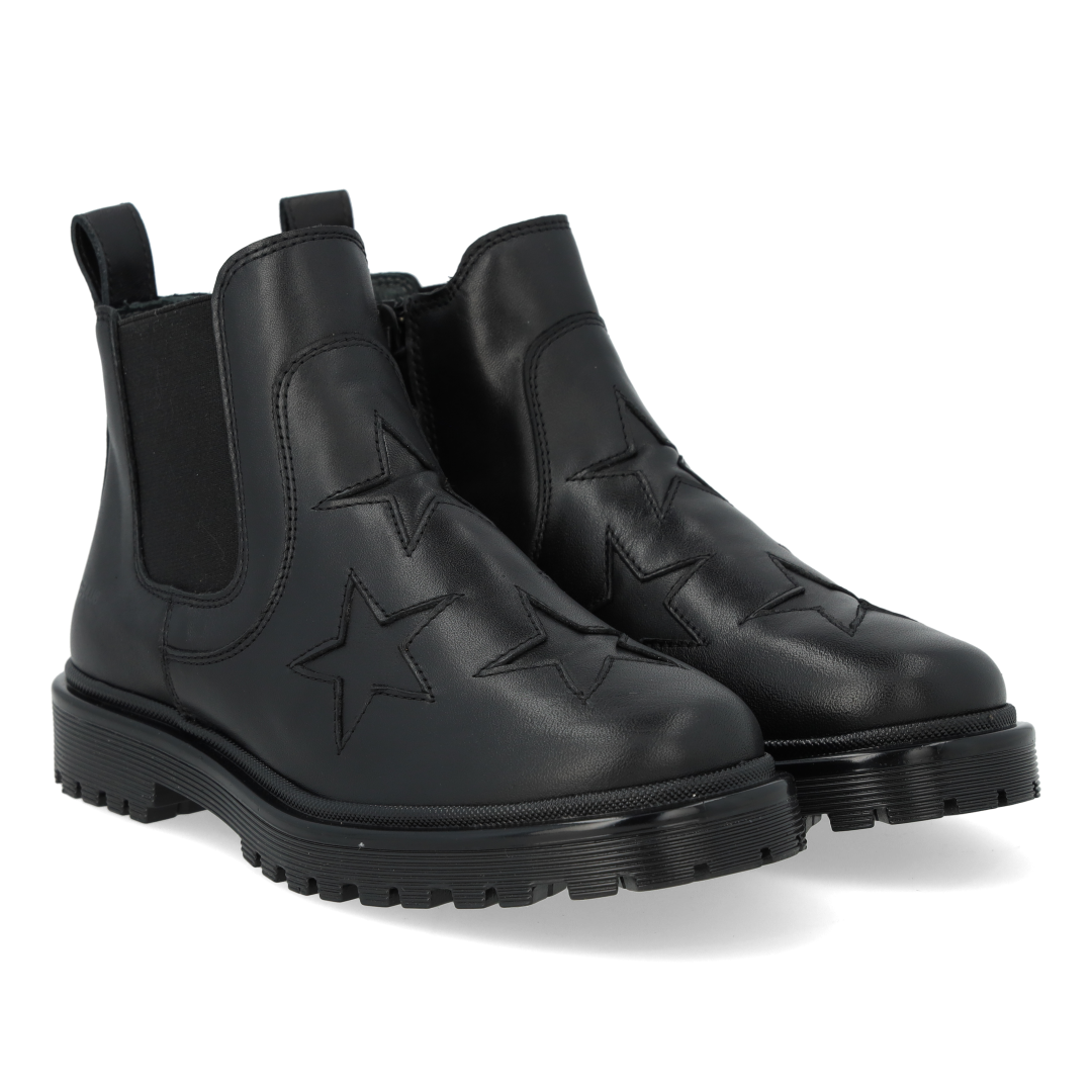 Chelsea-Stiefel mit sternförmigem Cut-out-Muster