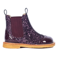 Chelsea-Stiefel mit Glitzer und Brogue-Details