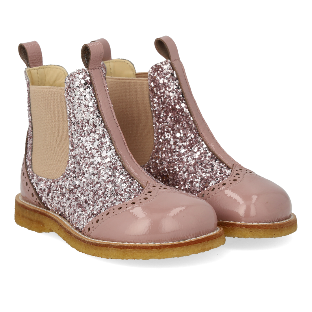 Chelsea-Boot mit Brogue-Lochmuster