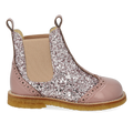 Chelsea-Stiefel mit Glitzer und Brogue-Details
