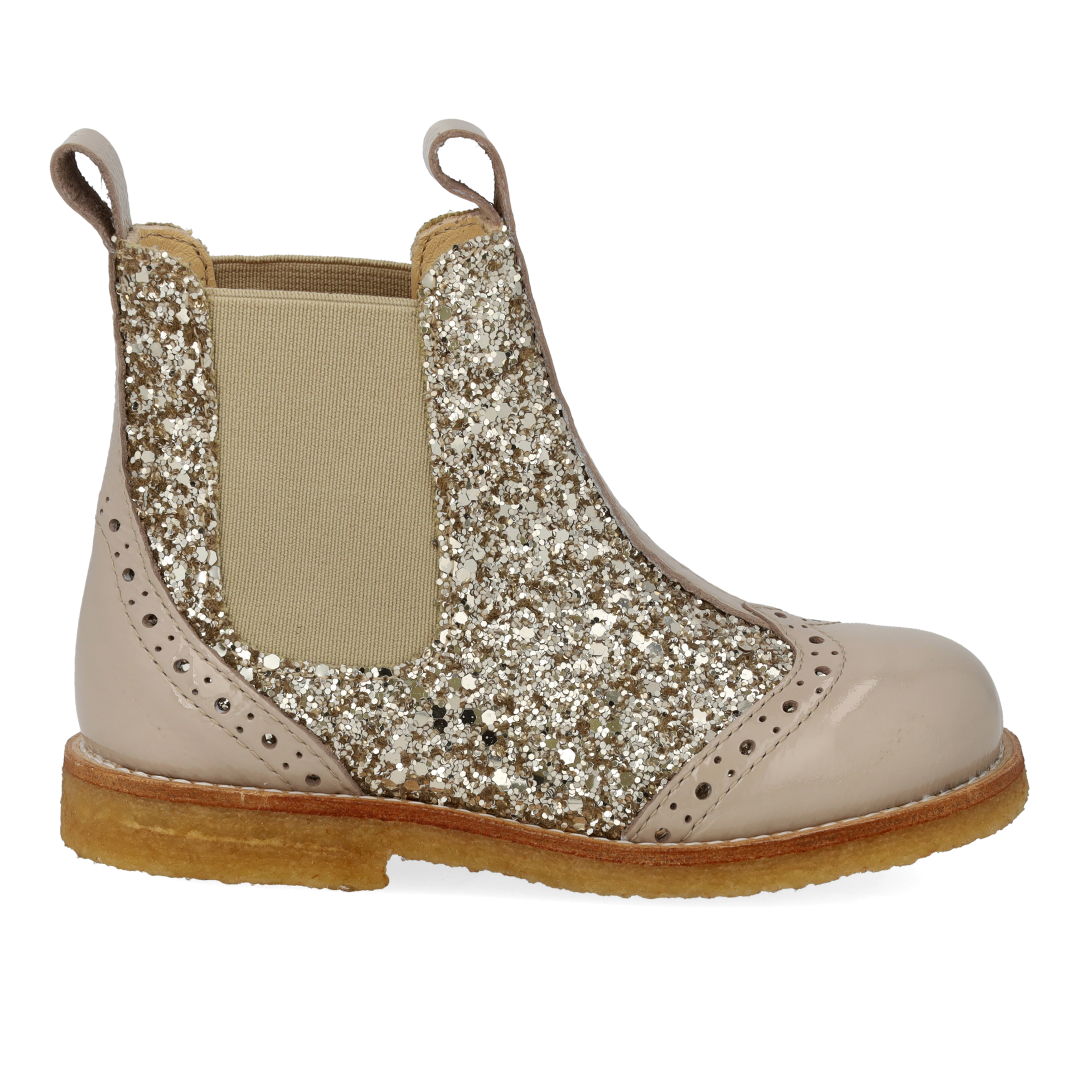 Chelsea-Stiefel mit Brogue-Lochmuster
