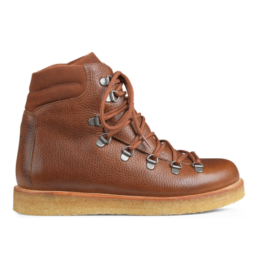 Stiefel mit Wollfutter, Schnürung und D-Ringen