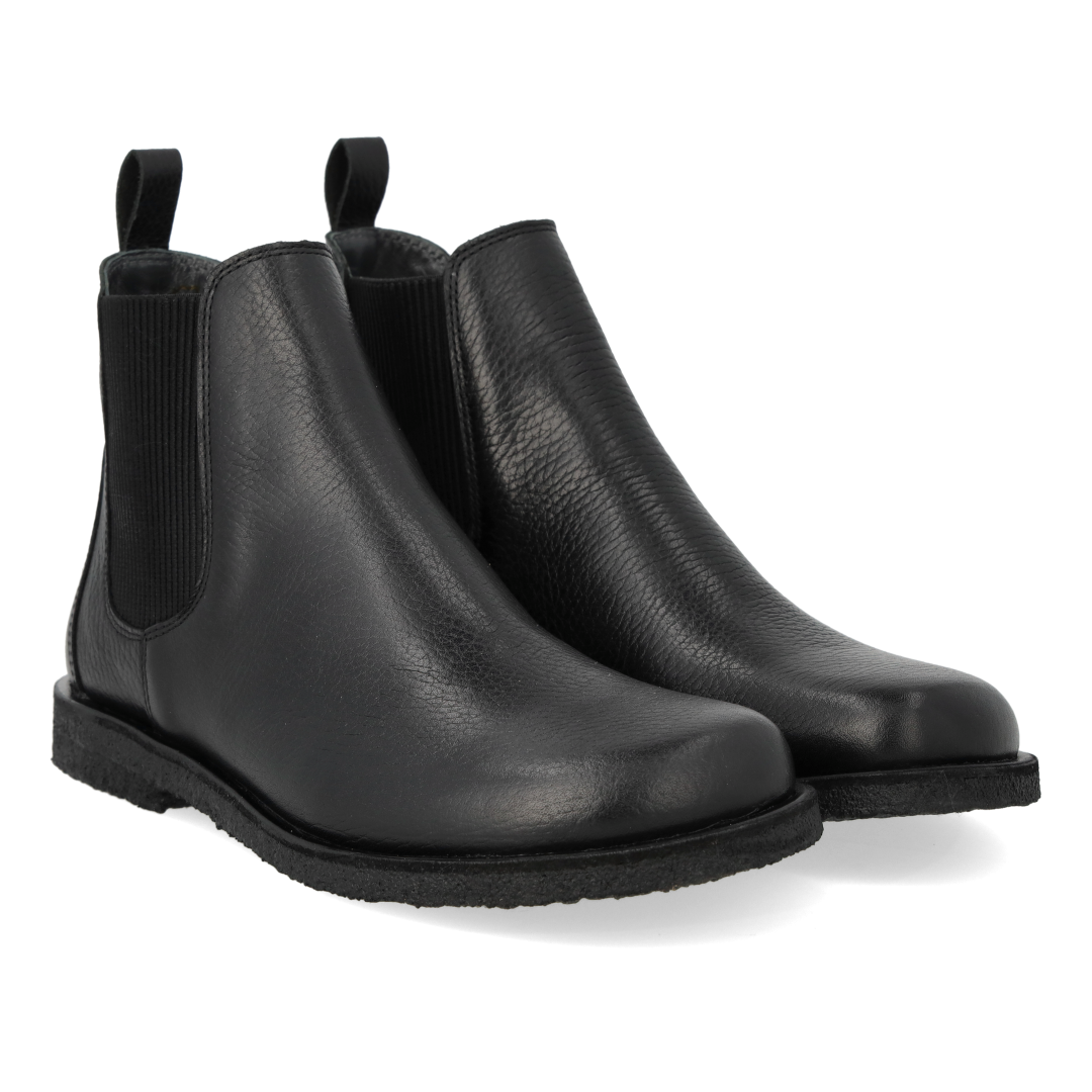 Chelsea-Stiefel mit Elastikeinsatz und weiter Passform