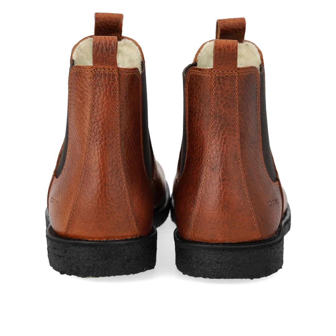 Stiefelette mit Gummizug und Wollfutter