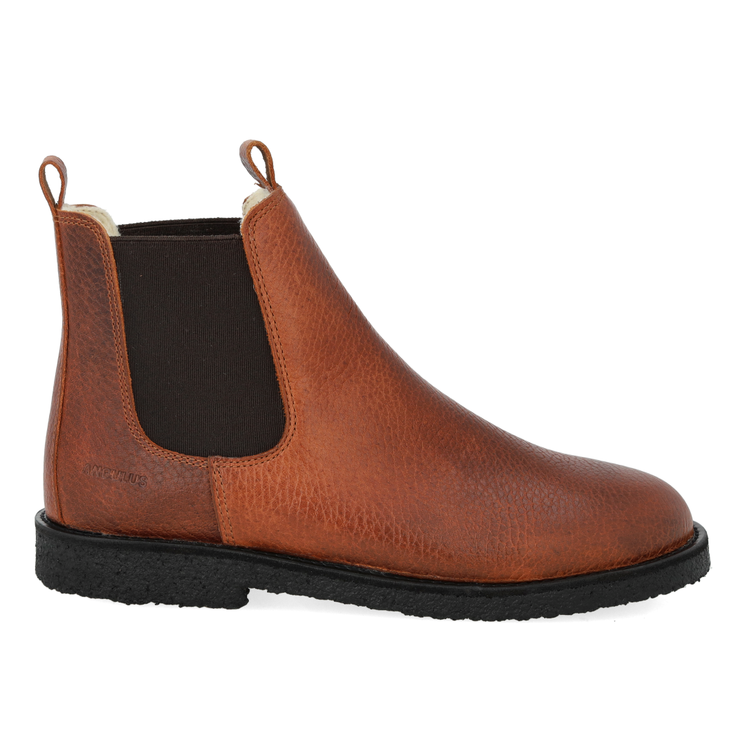 Stiefelette mit Gummizug und Wollfutter