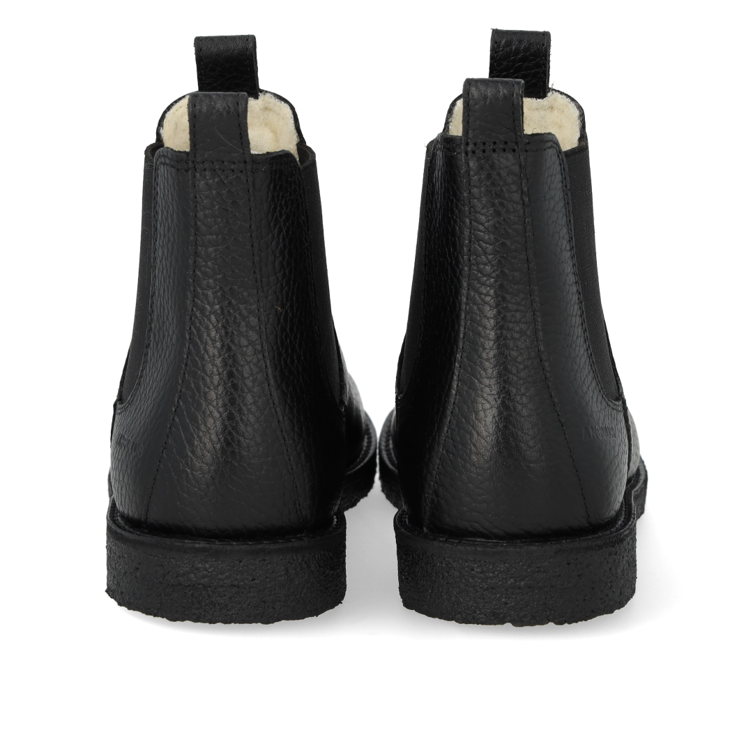 Stiefelette mit Gummizug und Wollfutter