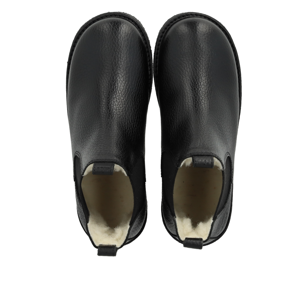 Stiefelette mit Gummizug und Wollfutter