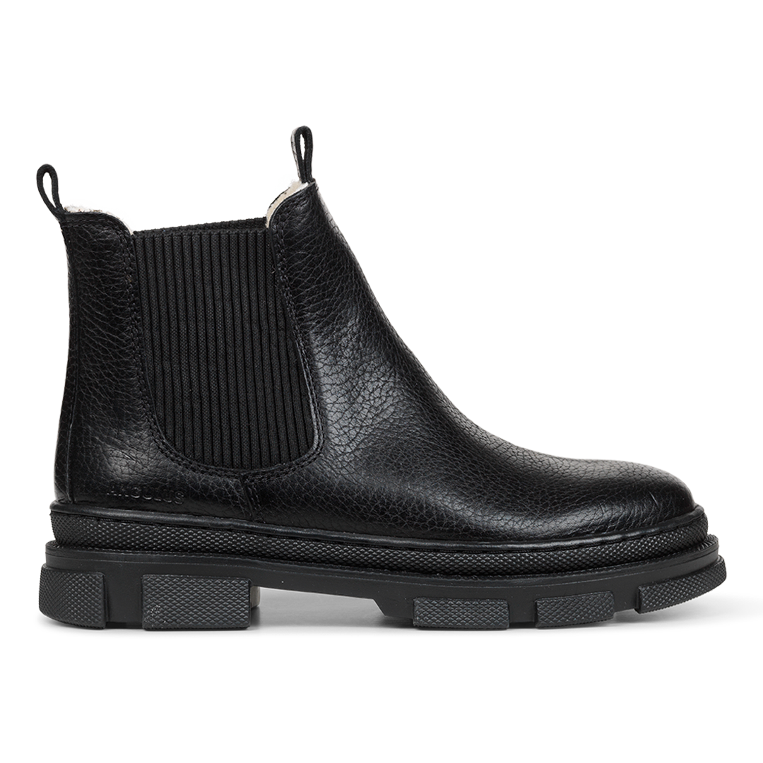 Chelsea-Stiefel mit Gummizug und Wollfutter