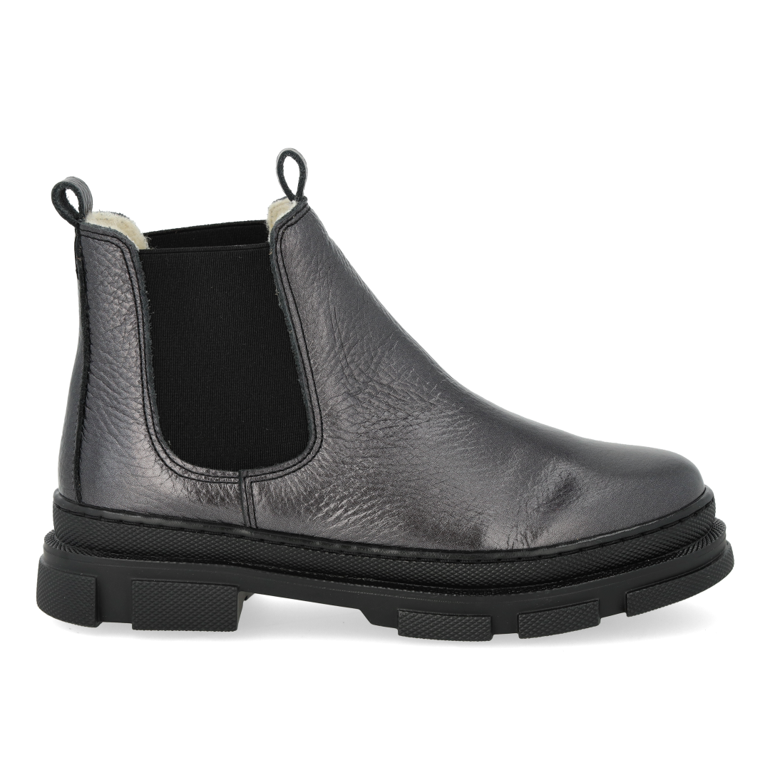 Chelsea-Stiefel mit Elastikeinsatz und Wollfutter