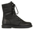 Schnürstiefel mit Wollfutter und Reißverschluss