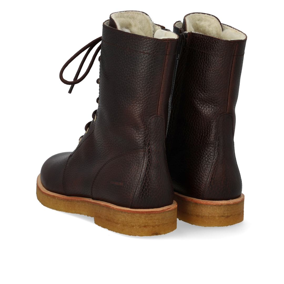Schnürstiefel mit Wollfutter