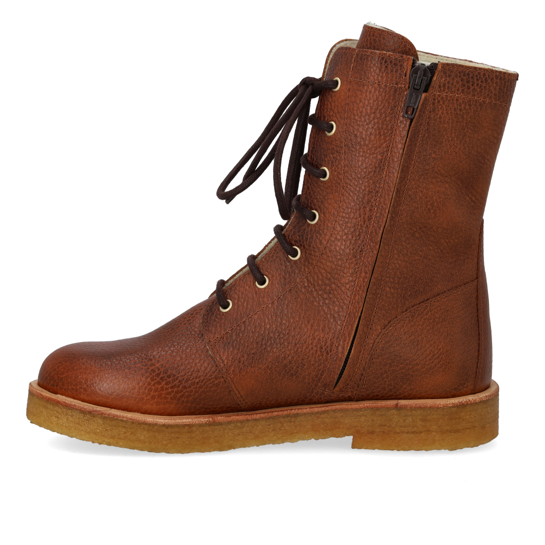 Schnürstiefel mit Wollfutter