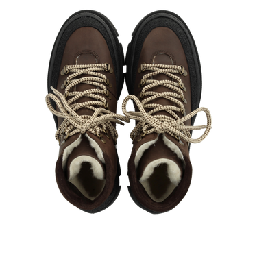 Schnürstiefel mit Wollfutter