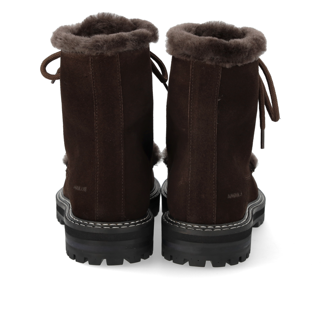 Klobiger Schnürstiefel mit weichem Merino-Wollfutter