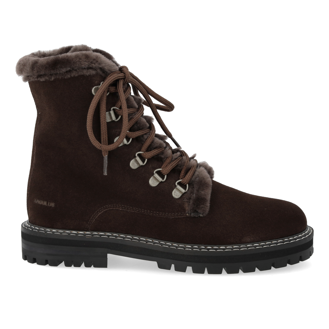 Klobiger Schnürstiefel mit weichem Merino-Wollfutter