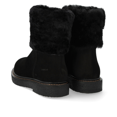 Wildlederstiefel mit weichem Lammfellfutter