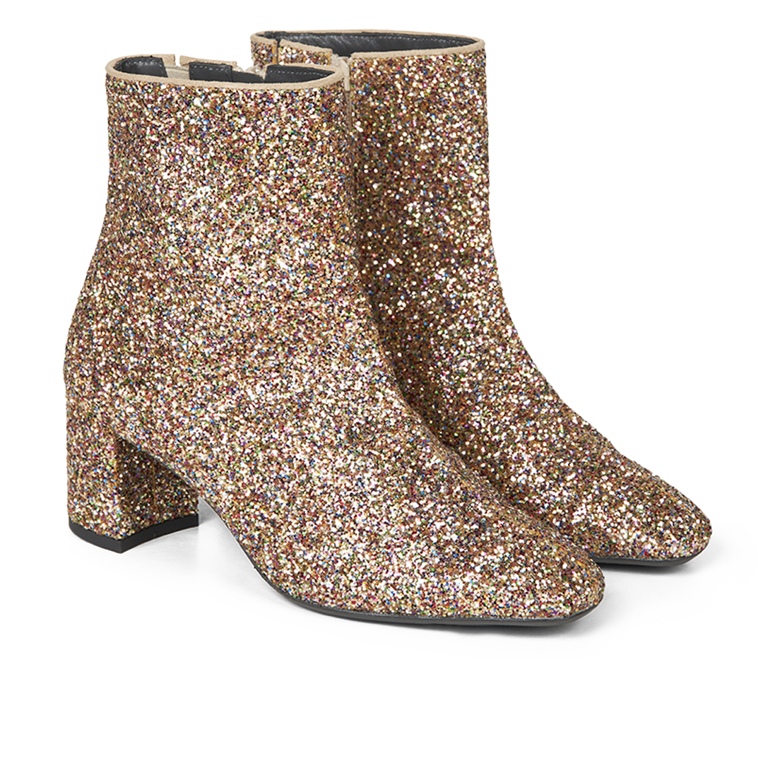 Funkelnder Glitzerstiefel