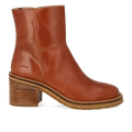 Stiefelette mit Blockabsatz und Reißverschluss