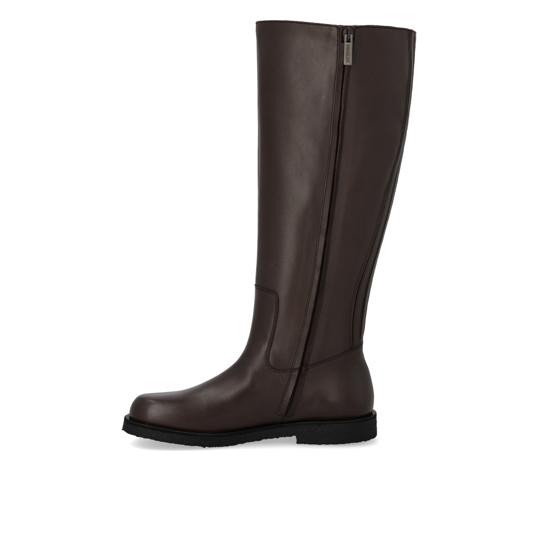 Lederstiefel mit langem Schaft und Weite Passform