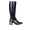 Stiefel mit langem Schaft und skulpturalem Blockabsatz
