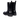 Klobiger Stiefel mit quadratischer Spitze