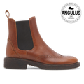 Stiefel mit dekorativem Brogue-Lochmuster