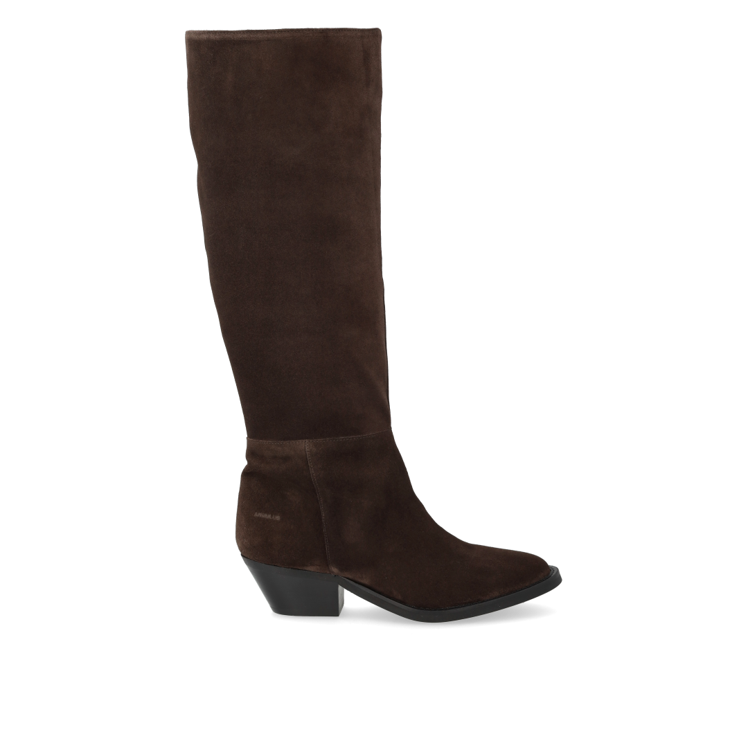 Wildlederstiefel mit hohem Schaft