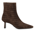 Skulpturale Stiefelette mit spitzer Spitze