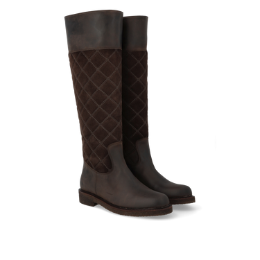 Langschaftstiefel mit Steppdetail