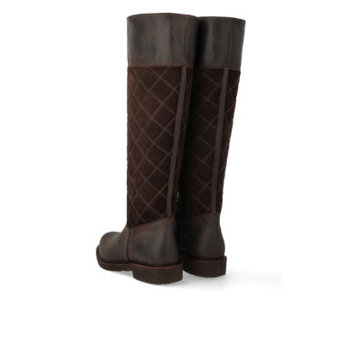 Langschaftstiefel mit Steppdetail