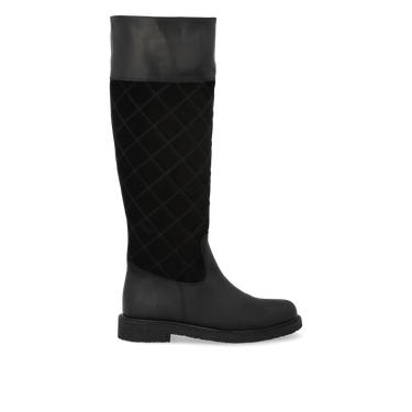 Langschaftstiefel mit Steppdetail