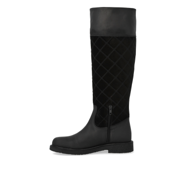 Langschaftstiefel mit Steppdetail