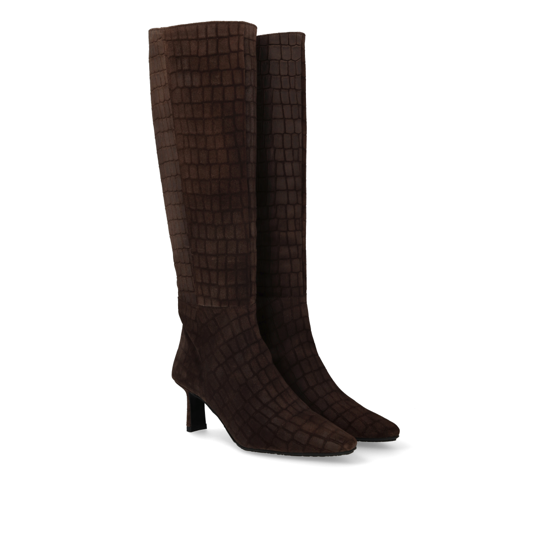 Langschaftstiefel mit Absatz