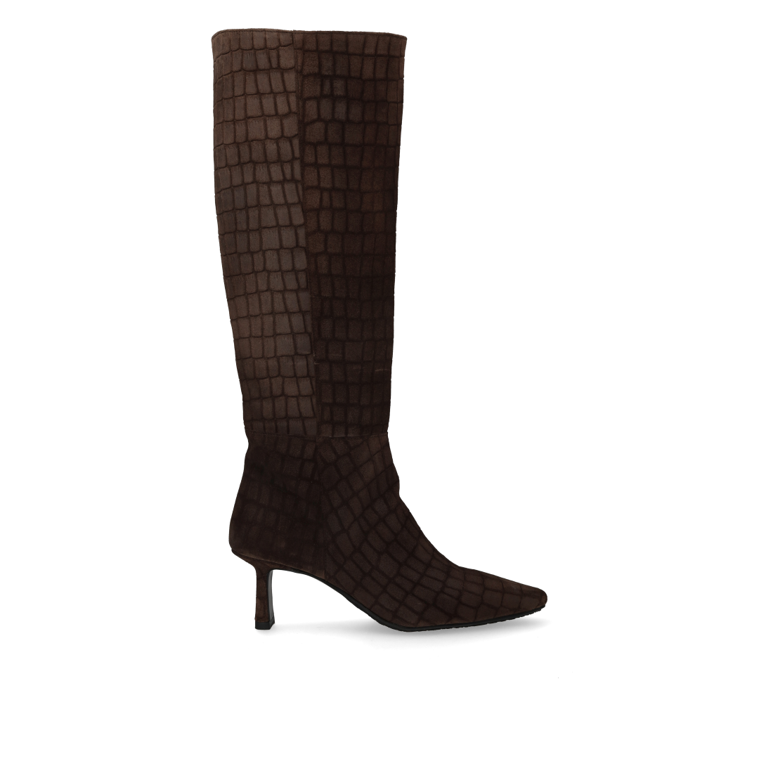 Langschaftstiefel mit Absatz