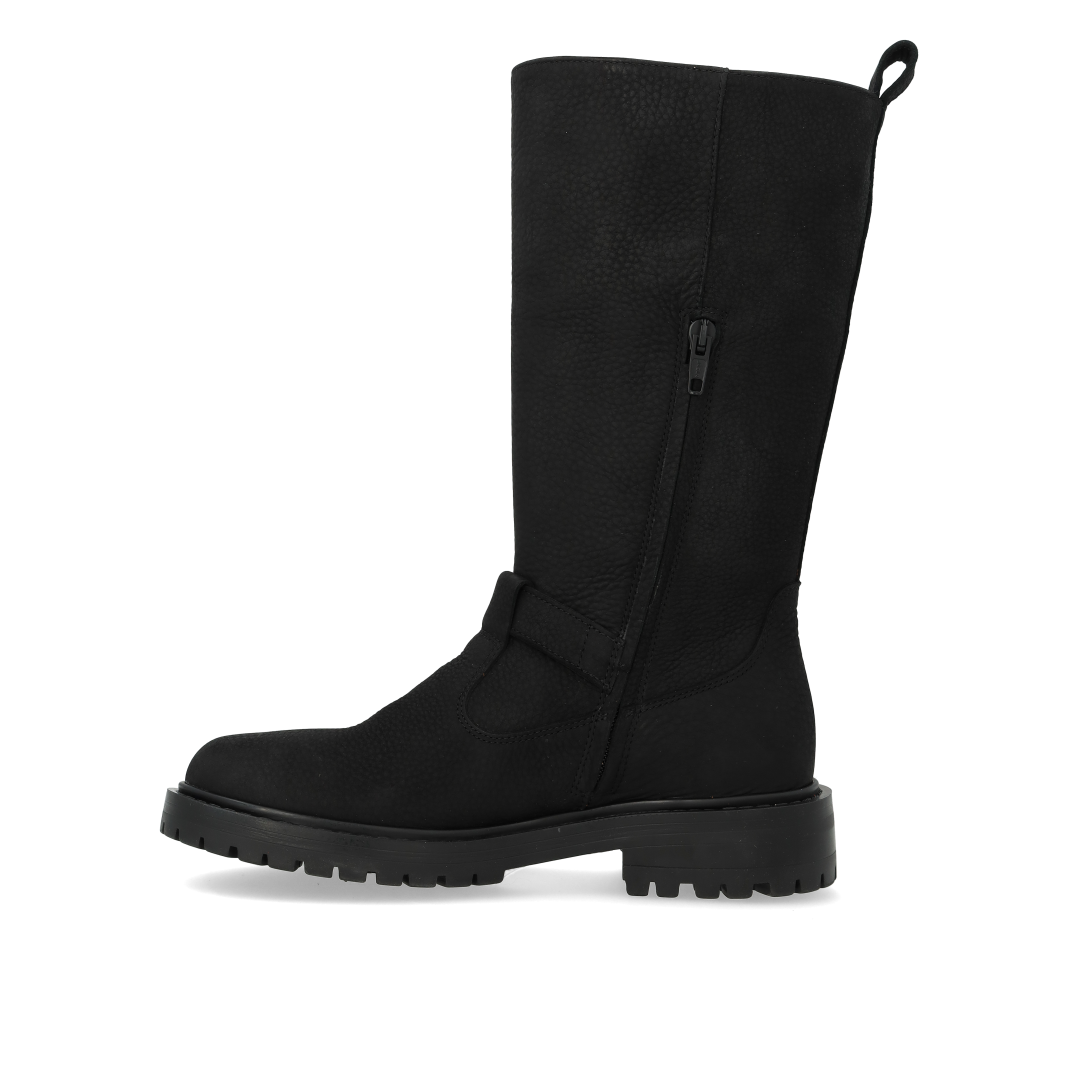 Mittelhoher Stiefel mit Logo-Schnalle