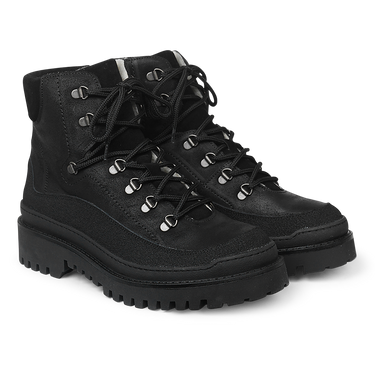 Schnürstiefel mit Wollfutter