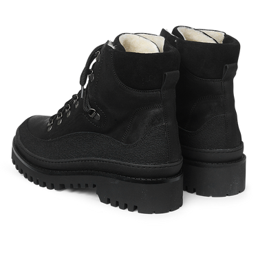 Schnürstiefel mit Wollfutter