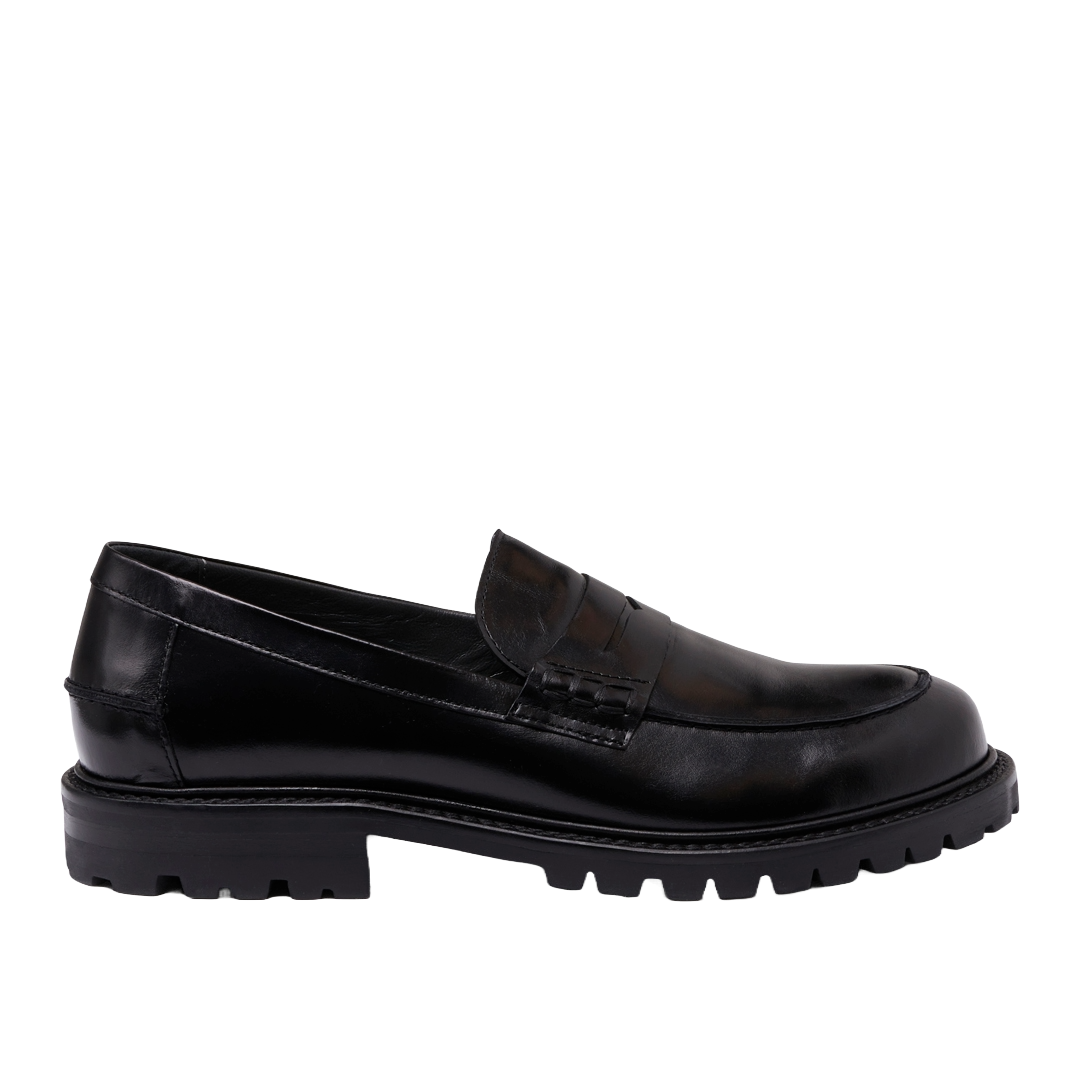 ANGULUS 9909-101 Klassischer Loafer - BLACK