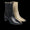Blockabsatz-Stiefel und Reißverschluss